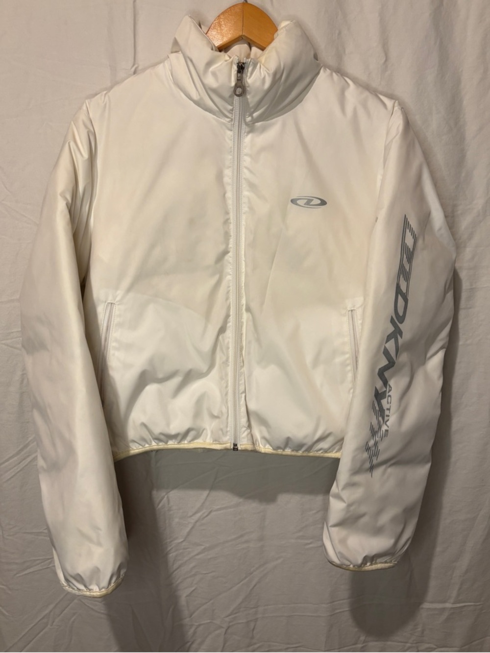 Vintage DKNY white puffer coat